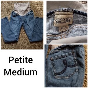 Indigo Blue Maternity Jeans - Classic Blue